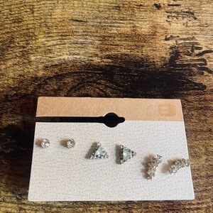 Buckle | Mixed Metal Stud Earring Set NWT